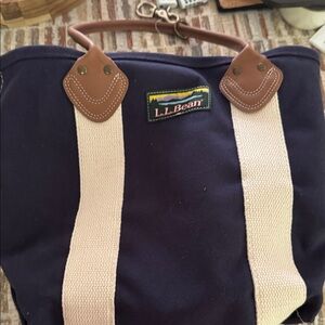 LLBEAN canvas tote.